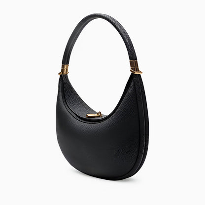 Leder Damenhandtasche Klein Drehverschluss Echtleder
