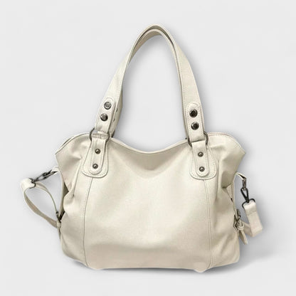 Schultertasche Damen Schlank Schwarz Leder - BerlinGlamour