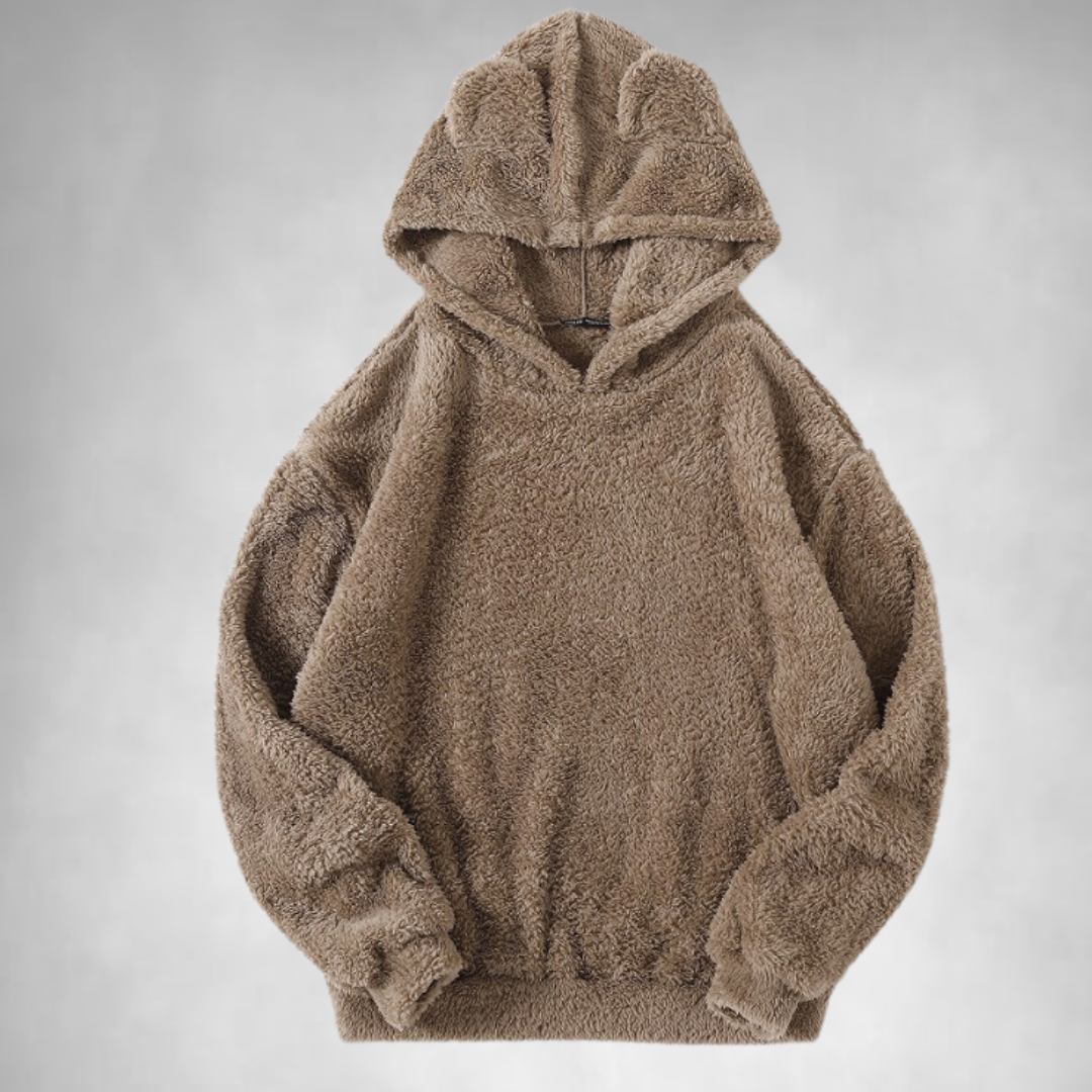 Warmer Fleece Hoodie für Männer Bequem Teddy Pullover - BerlinGlamour