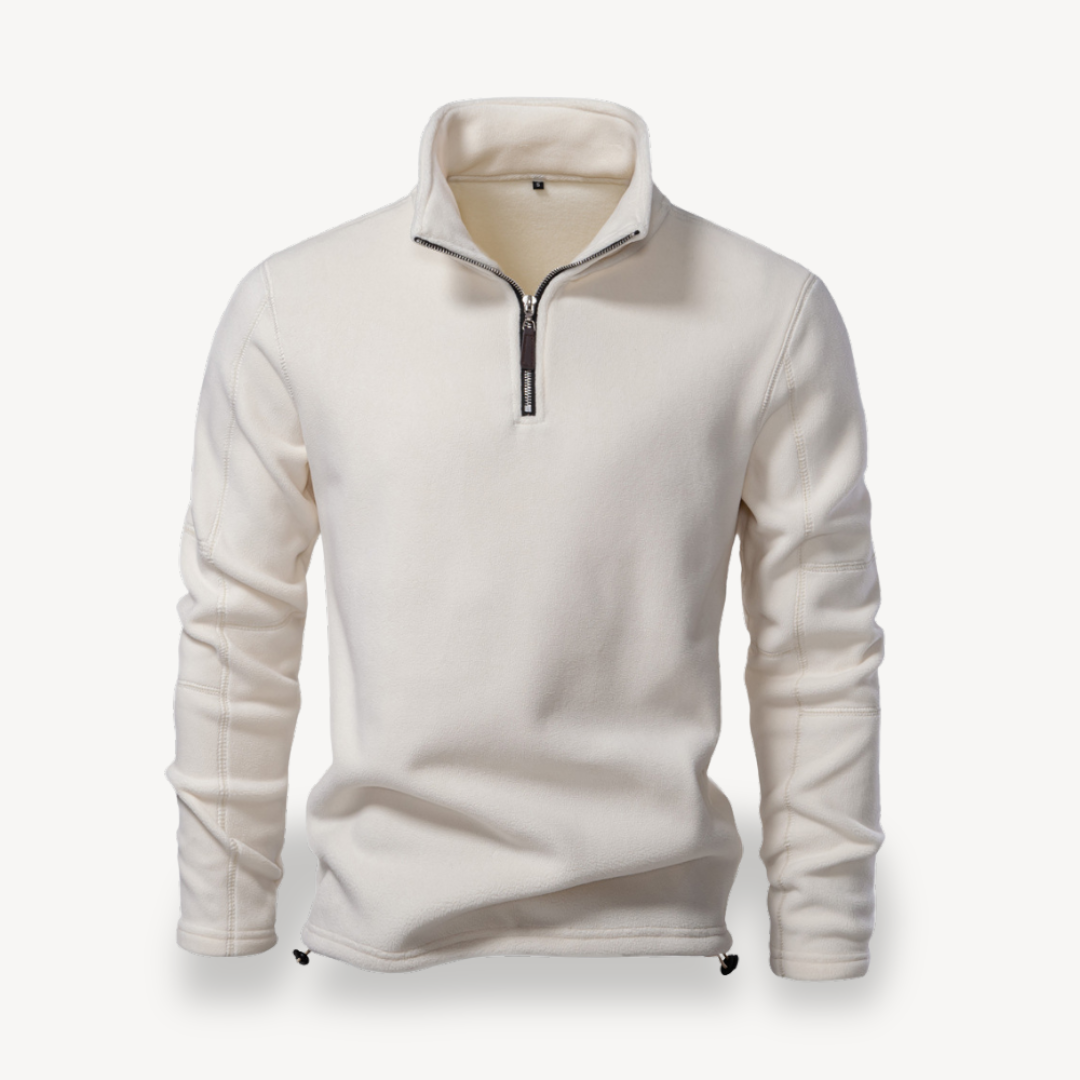 Fleece-Pullover mit Viertelreißverschluss für Herren | Loravelle 1