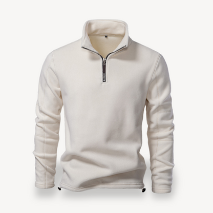 Fleece-Pullover mit Viertelreißverschluss für Herren | Loravelle 1