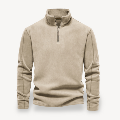 Fleece-Pullover mit Viertelreißverschluss für Herren | Loravelle 6