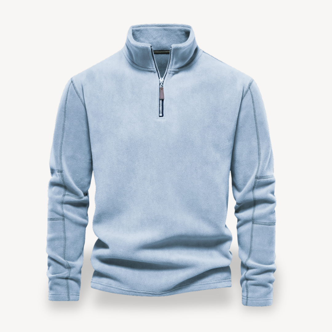 Fleece-Pullover mit Viertelreißverschluss für Herren | Loravelle 7