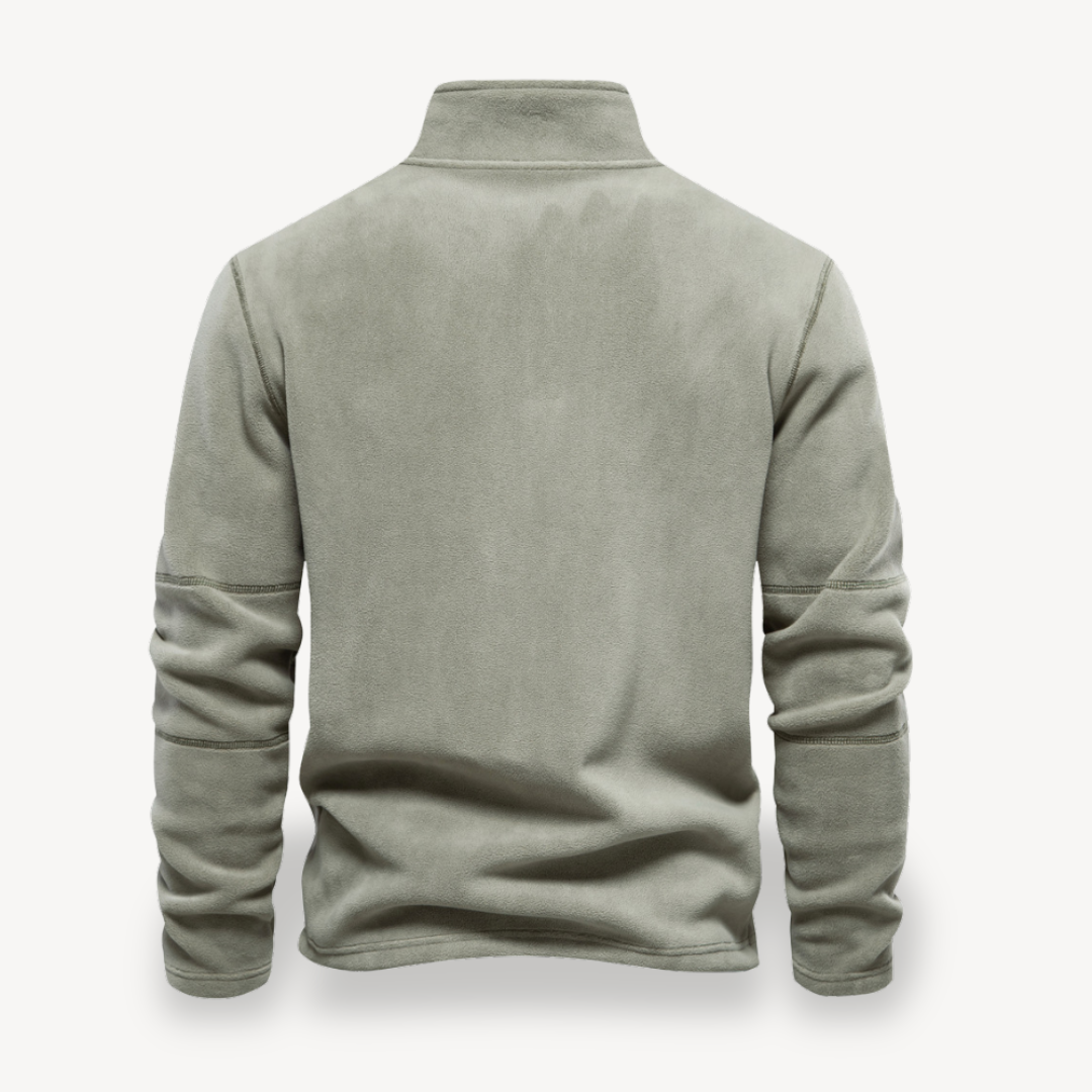 Fleece-Pullover mit Viertelreißverschluss für Herren | Loravelle 8