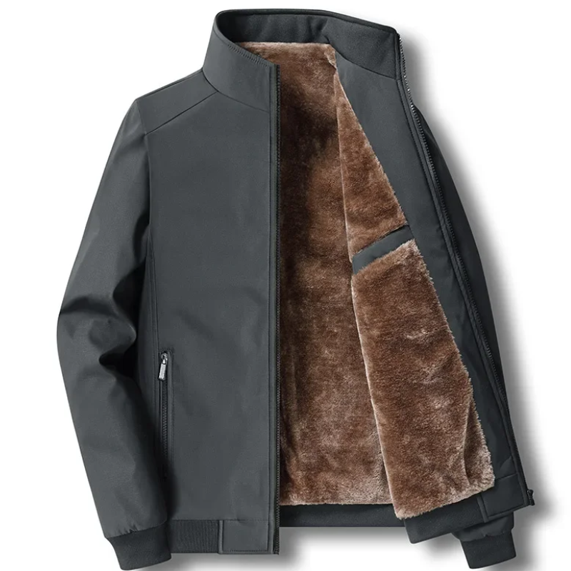 Herren Winterjacke Fleece Warm Winddicht Mit Reißverschluss - BerlinGlamour