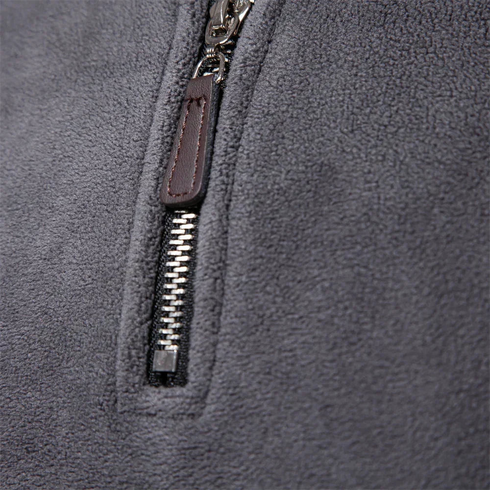 Fleece Langarm Pullover für Herren 2