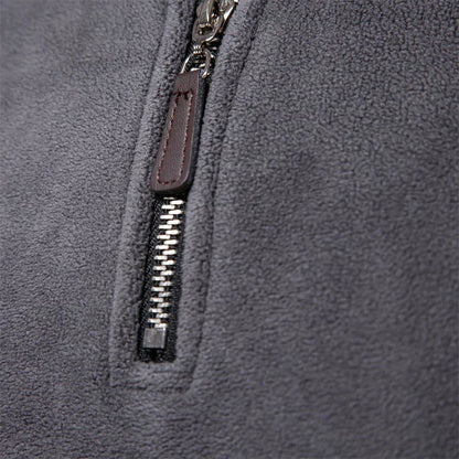 Fleece Langarm Pullover für Herren 2