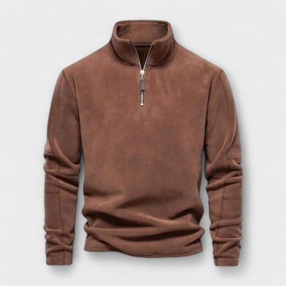 Fleece Langarm Pullover für Herren 5