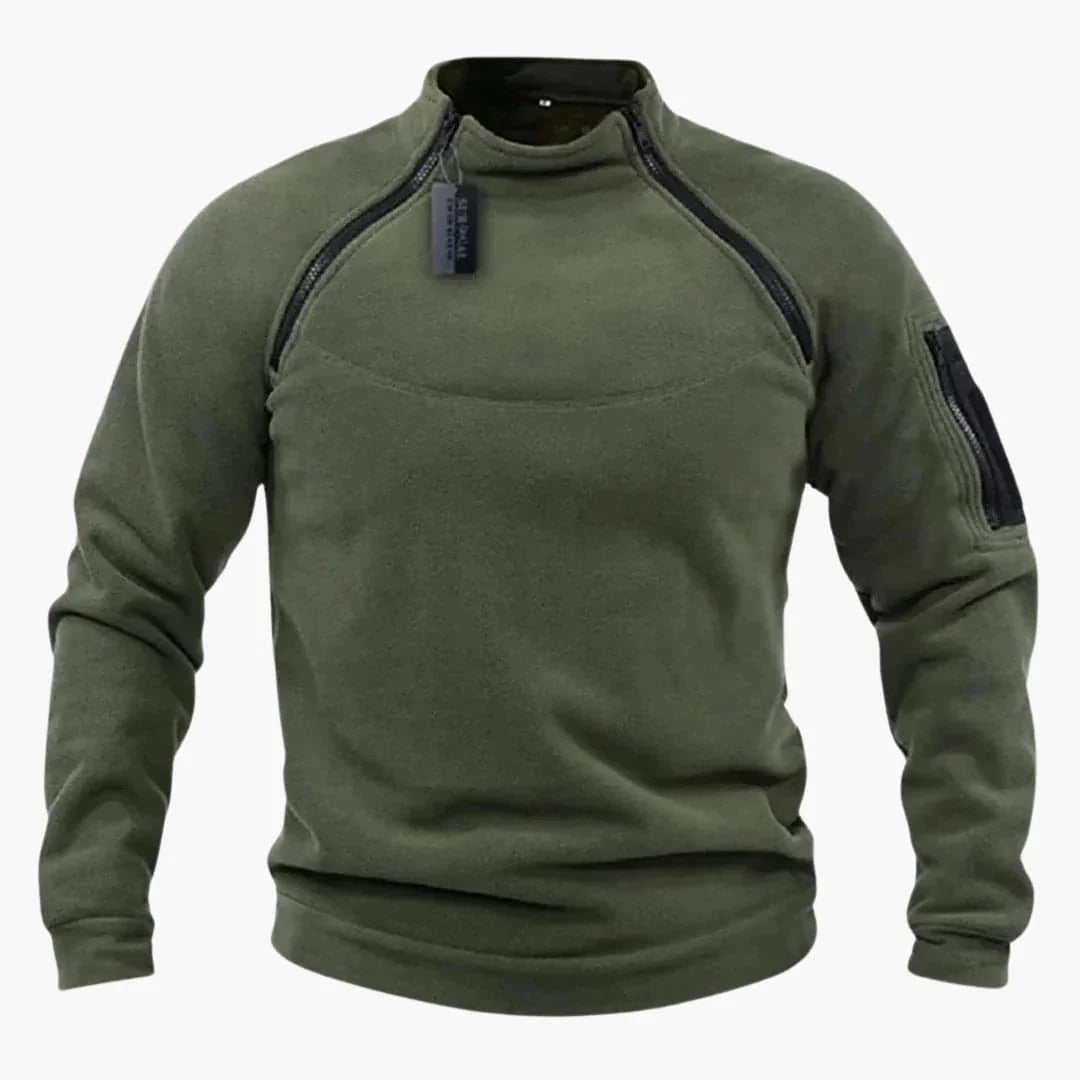 Fleece Pullover mit Reißverschluss für Herren 0