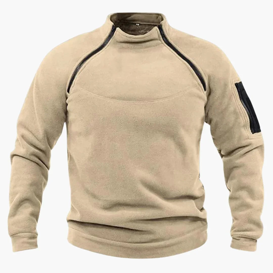 Fleece Pullover mit Reißverschluss für Herren 2