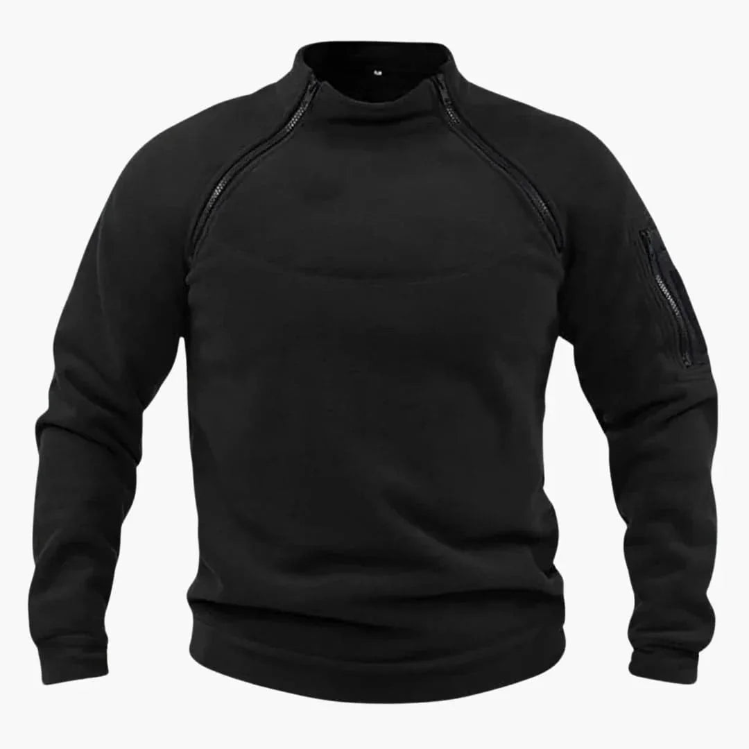 Fleece Pullover mit Reißverschluss für Herren 3