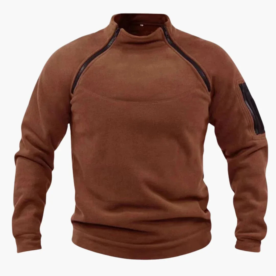 Fleece Pullover mit Reißverschluss für Herren 4