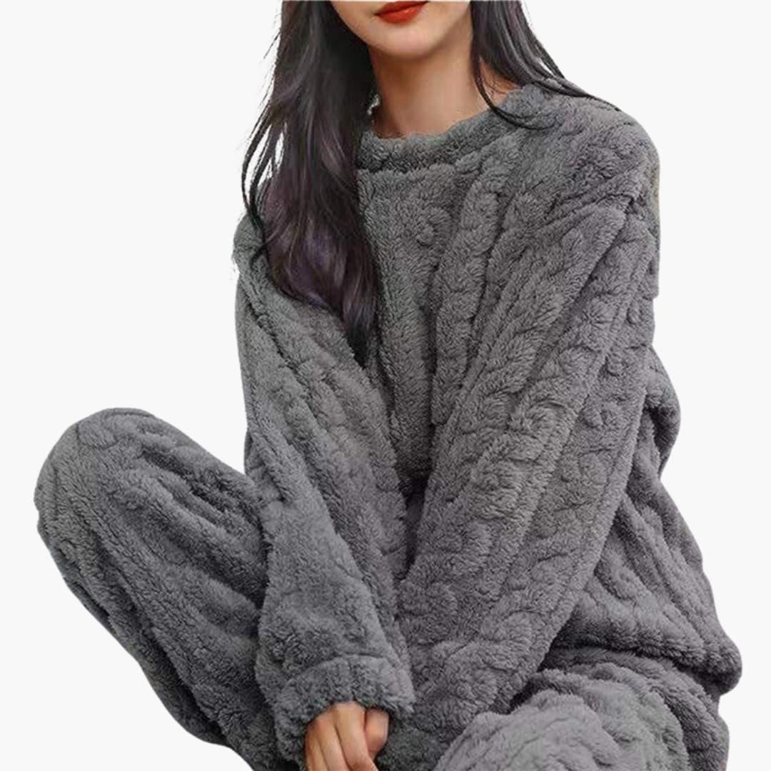 Fleece Schlafanzug Set für Damen 1