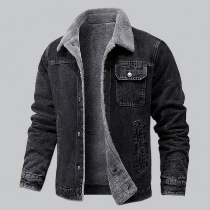 Fleecegefütterte Jeansjacke für Herren 0