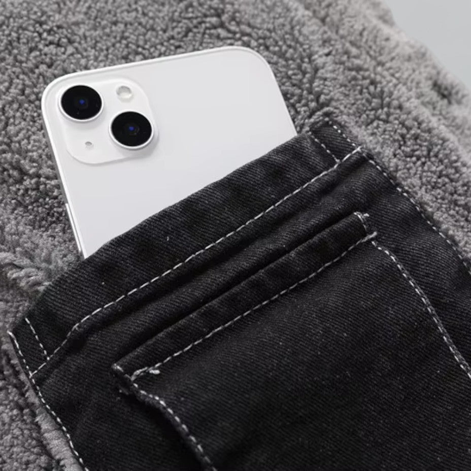 Fleecegefütterte Jeansjacke für Herren 2