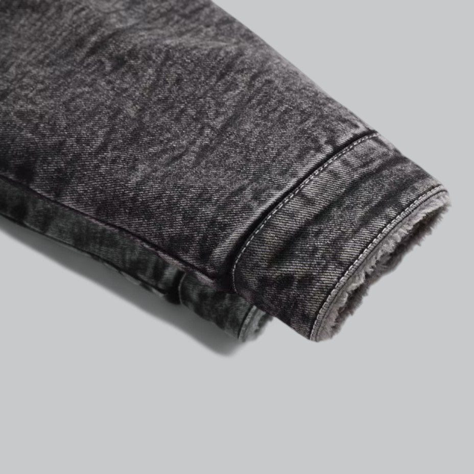 Fleecegefütterte Jeansjacke für Herren 4