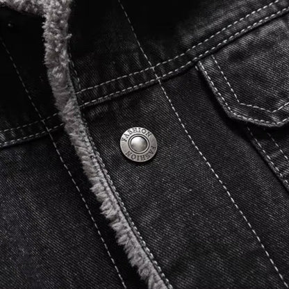 Fleecegefütterte Jeansjacke für Herren 5