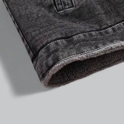 Fleecegefütterte Jeansjacke für Herren 8