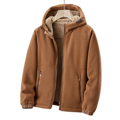 Herren Hoodie Warm Fleecegefüttert Reißverschluss Hoodie Winter - BerlinGlamour