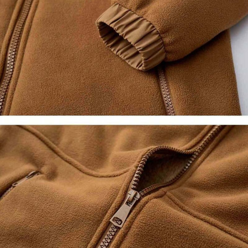 Fleecegefütterter Hoodie | Warm | Mit Reißverschluss | Winter-Hoodie | Herren-Hoodie-Chaps Herrenmode