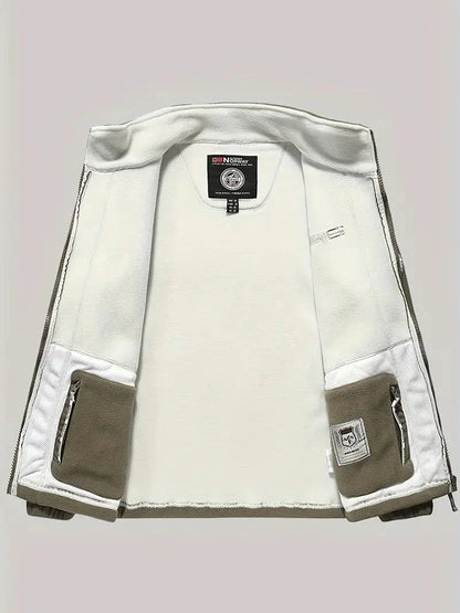 Fleecejacke | Outdoor | Winddicht | Fleece mit durchgehendem Reißverschluss | Winterjacken für Herren-Chaps Herrenmode