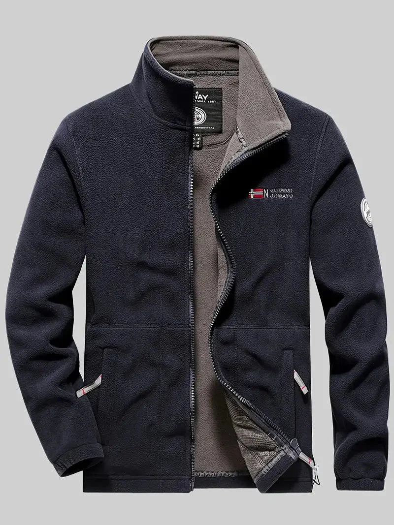 Herren Fleecejacke Winddicht Isolierend Winterjacke - BerlinGlamour