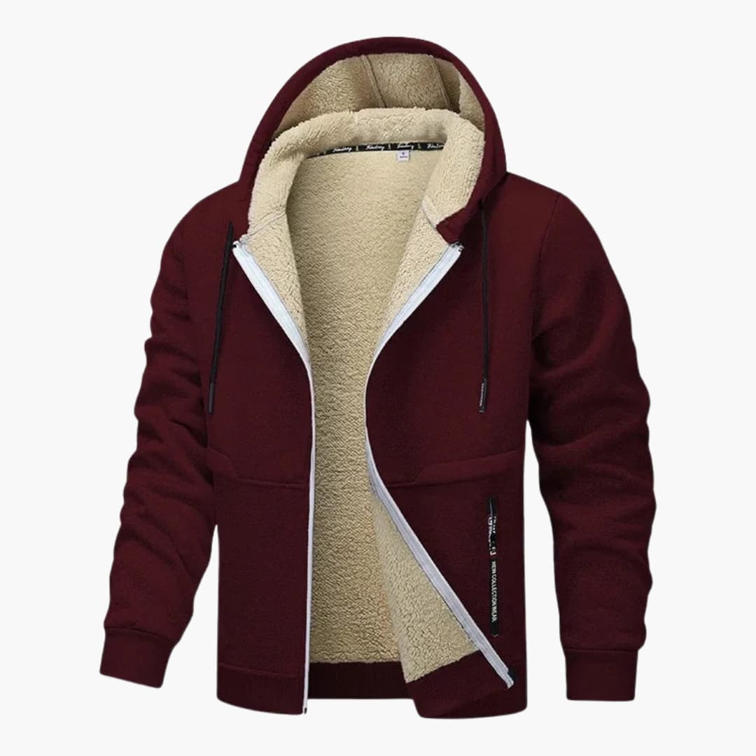 Fleecejacke für Herren mit Reißverschluss und langen Ärmeln 4