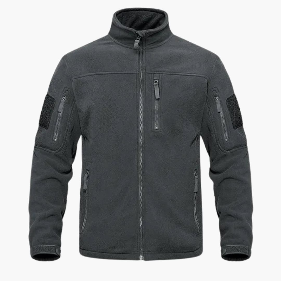 Fleecejacke für Herren mit Reißverschlusstaschen und Stehkragen 3