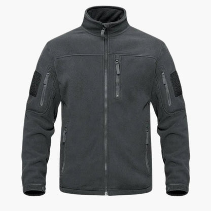Fleecejacke für Herren mit Reißverschlusstaschen und Stehkragen 3