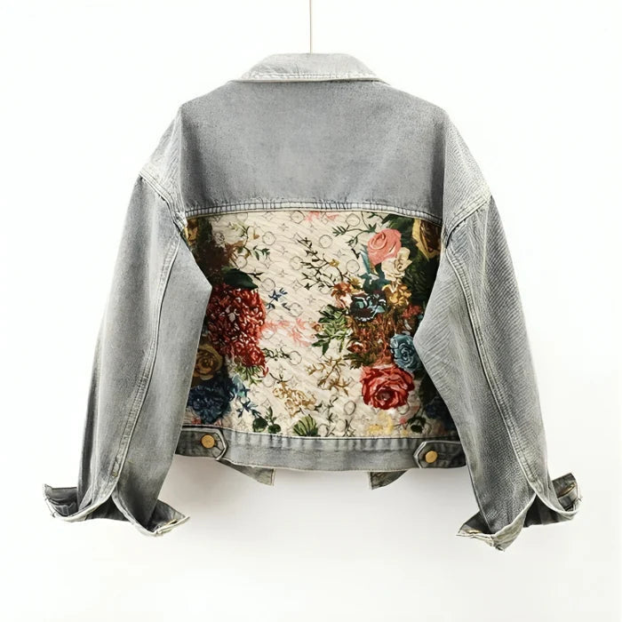 Bio-Baumwolle Jeansjacke Damen Cropped Öko-Freundlich