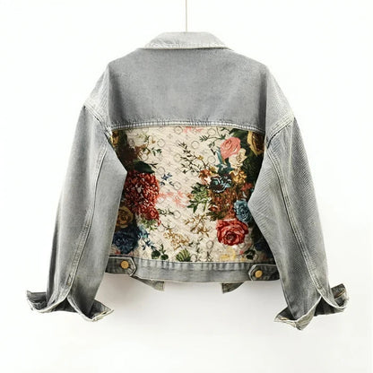 Bio-Baumwolle Jeansjacke Damen Cropped Öko-Freundlich
