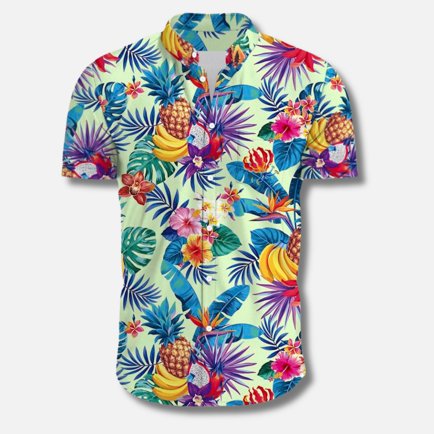 Surfbluse Männer Sommer Blumenmuster Relaxed - BerlinGlamour