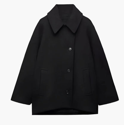 Damen Wintermantel Oversized Geschnürt Warm