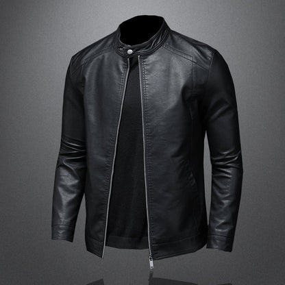 Leder Motorradjacke Schwarz Elegant - BerlinGlamour