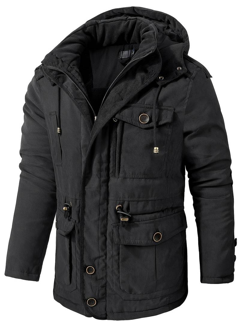 Winterparka Jacke mit Kapuze und Fleece - BerlinGlamour