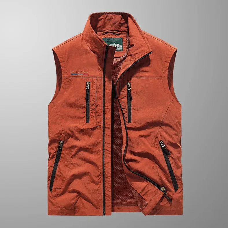 Herren Bodywarmer Ärmellos Reißverschluss Frachtweste - BerlinGlamour