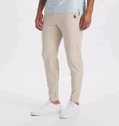 Freizeithosen | Kordelzug | Stretch | Slim Fit Jogger | Herrenhosen-Sand-XS-Chaps Herrenmode