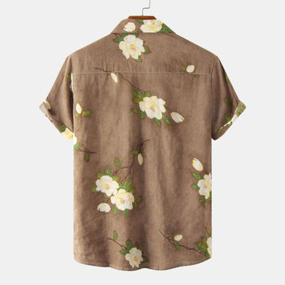 Leichtes Blumen Herren Sommerhemd