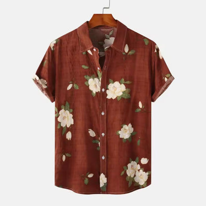 Leichtes Blumen Herren Sommerhemd
