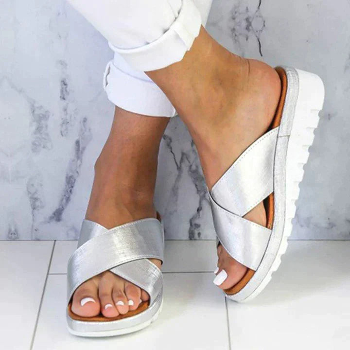 Orthopädische Sandalen Damen Komfortabel Modern