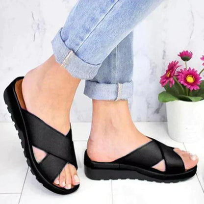 Damen Sandalen Sommer Orthopädisch Bequem