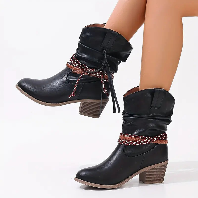 Western Stiefel Cowboy Optik Damen