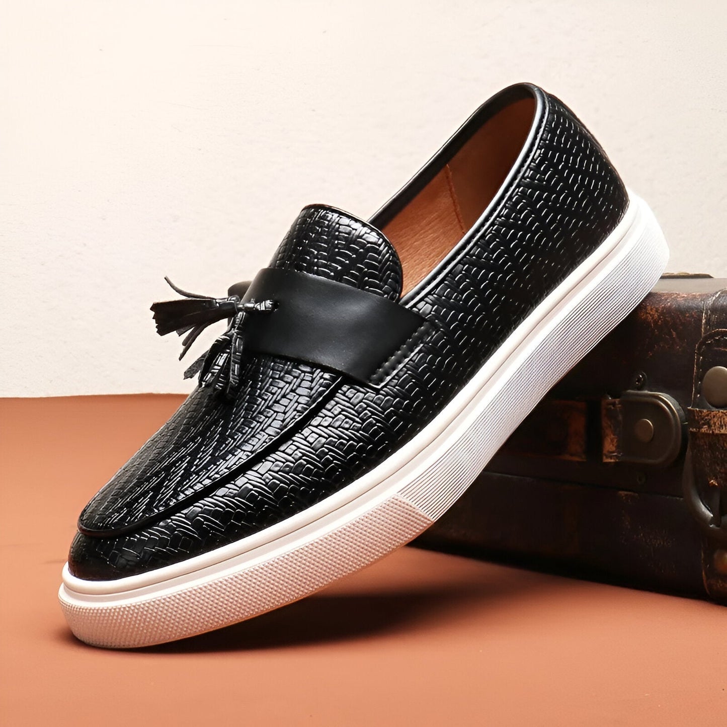Leder Loafer Herren Schuhe Elegante Slipper
