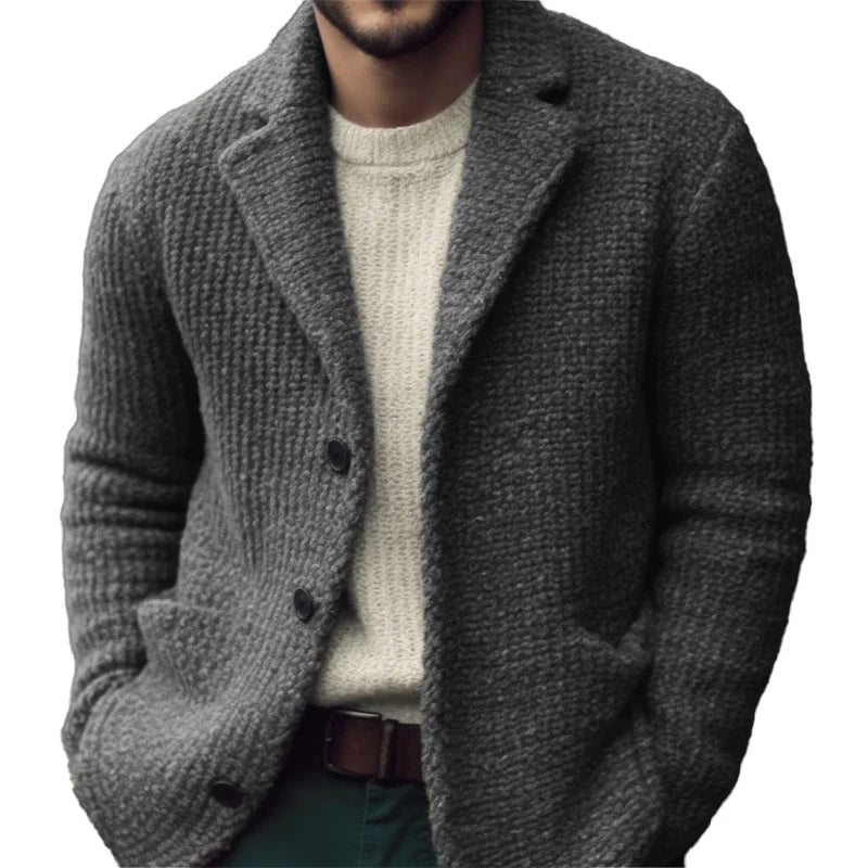 Herren Strickcardigan Winter Warm Bequem Regular Fit - BerlinGlamour