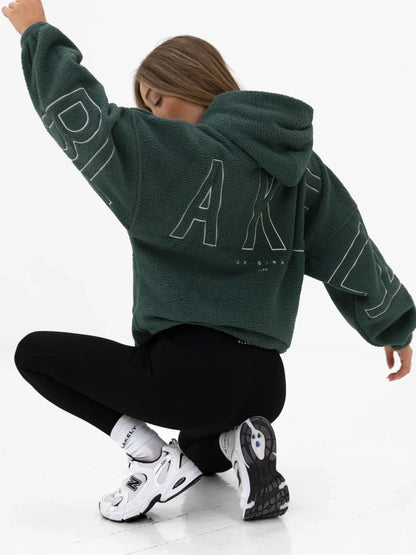 Große Teddy-Hoodie Fleece Oversize Kapuze Warm