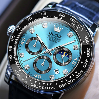 Herren Armbanduhr Edelstahl Elegante Analog