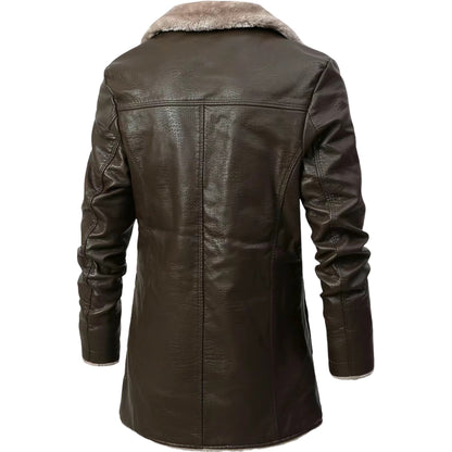 Lederjacke Herren Klassisch Schwarzes Leder