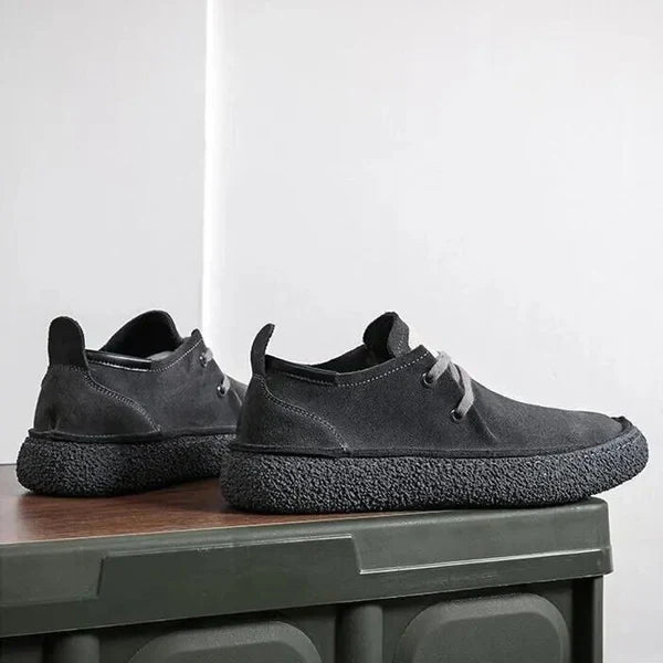 Herren Leder-Schuhe Nubuk Weich Komfortabel Elegant