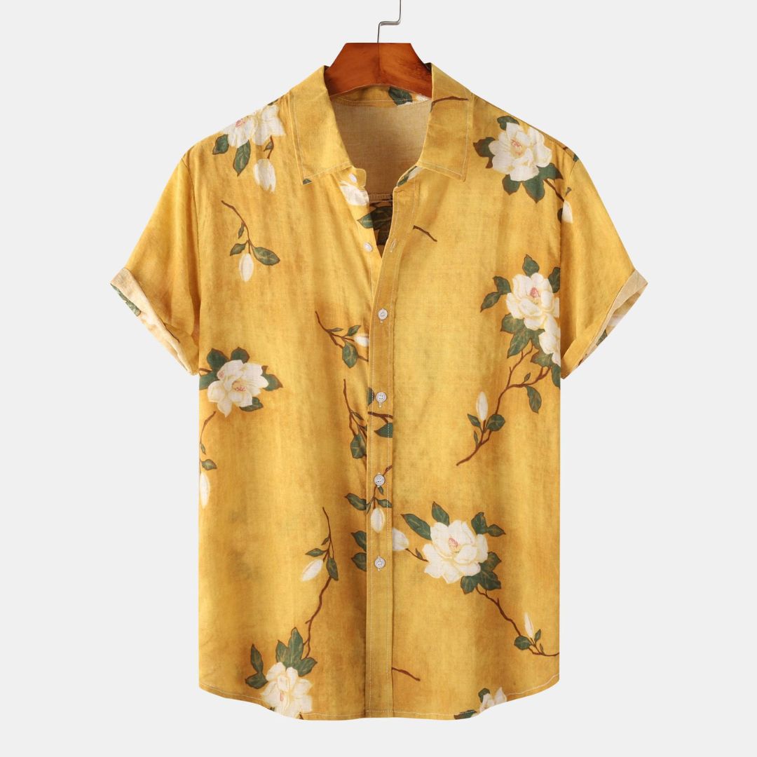 Leichtes Blumen Herren Sommerhemd - BerlinGlamour
