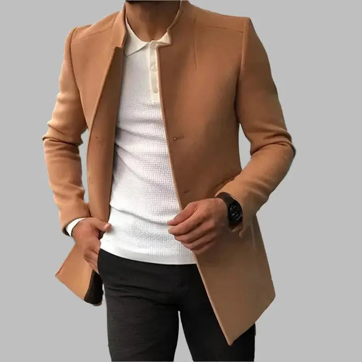 Herren Wollmantel Warm Elegant Winter